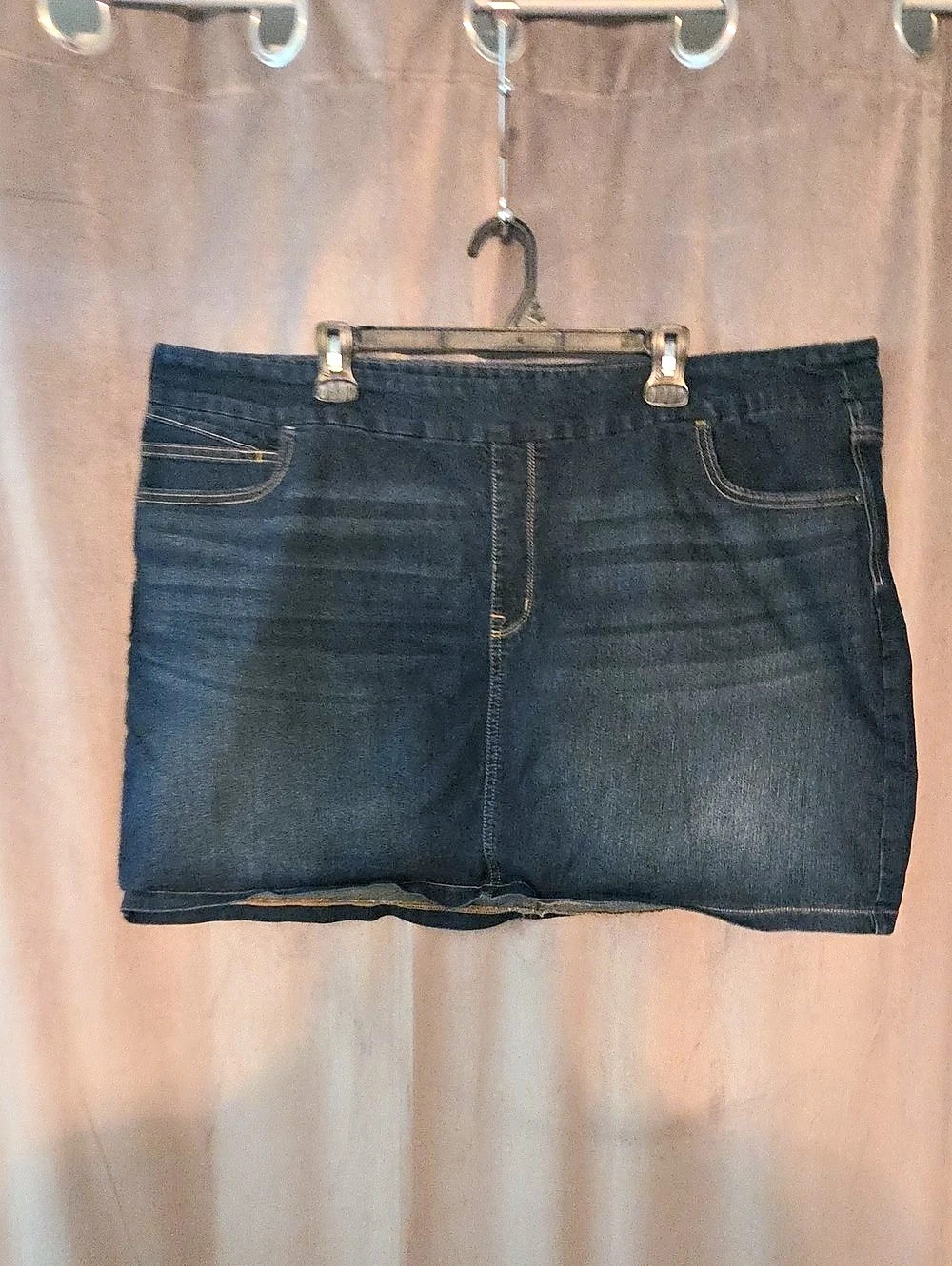 R JEANS The Original Comfort Authentic Comfort Denim Jean SKORT Size 38